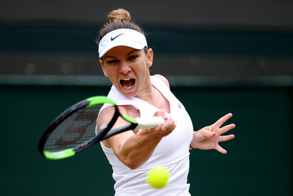 Halep - Zhang la Wimbledon 7-6 6-1. Simona Halep a ajuns în semifinale, la Wimbledon - Imaginea 4