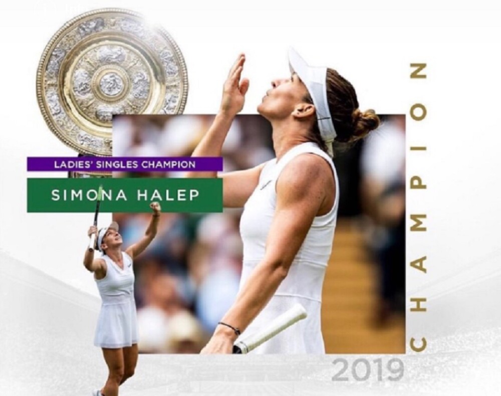 Prima reacție a Simonei Halep după câștigarea trofeului de la Wimbledon - Imaginea 1