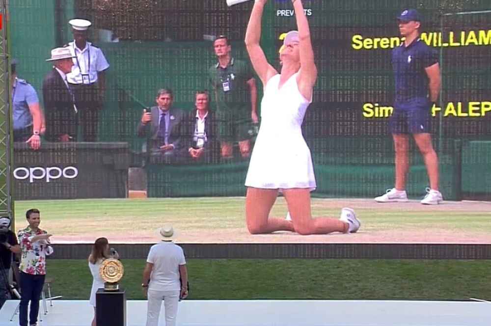Simona Halep a prezentat românilor trofeul Wimbledon. Filmul finalei istorice și ceremonia de pe Arena Națională - Imaginea 16