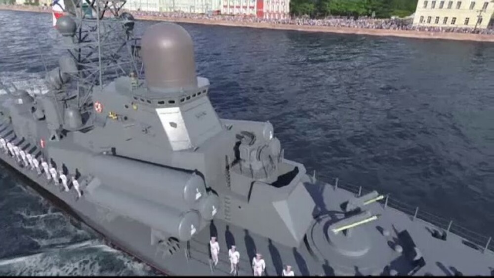 Desfășurare impresionantă a Forțelor Navale la Sankt Petersburg. Explicația lui Putin - Imaginea 4