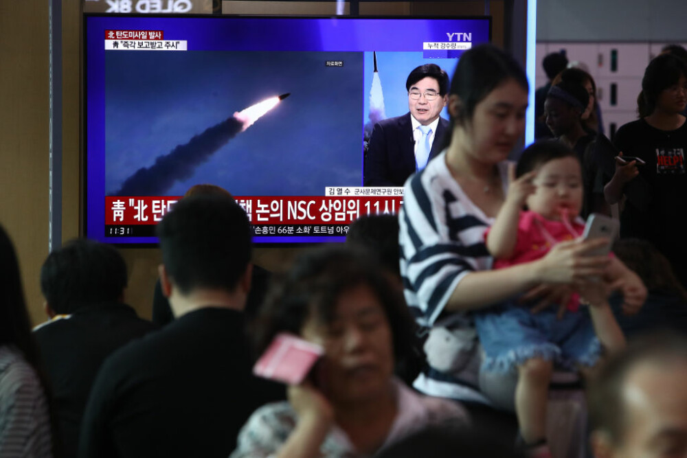 Momentul în care Coreea de Nord lansează din nou rachete balistice. FOTO - Imaginea 2