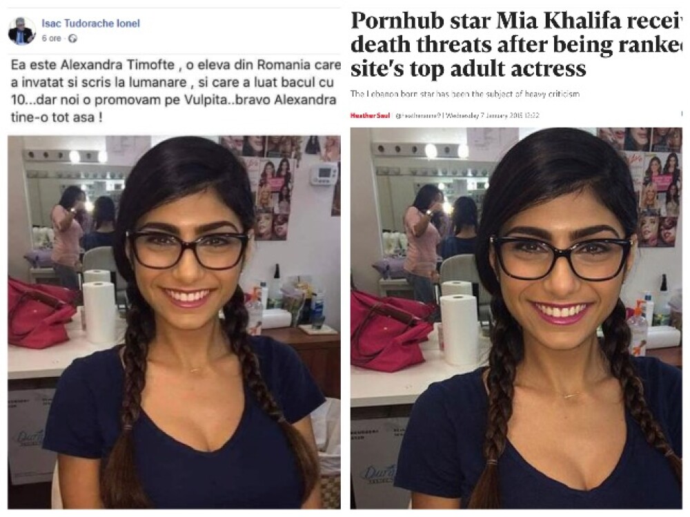 Un consilier local PSD a distribuit o poză cu Mia Khalifa, prezentată drept ”elevă din România” - Imaginea 1