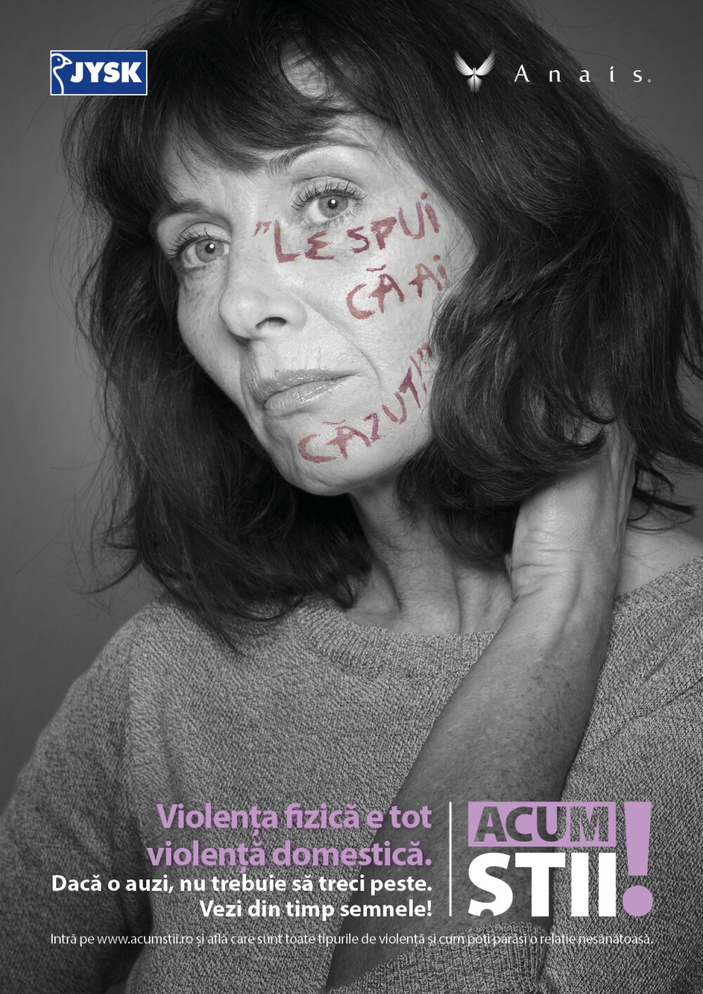 (P) Asociatia Anais si JYSK lanseaza campania de informare cu privire la violența domestică „Acum știi” - Imaginea 1