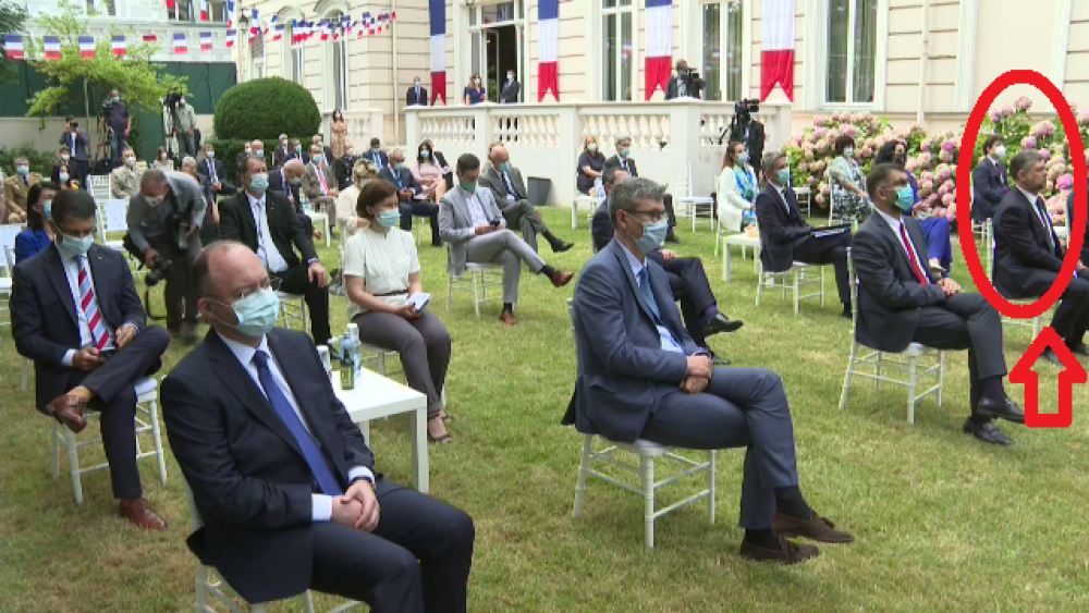Ciolacu a fost singurul politician fără mască la recepția organizată la Ambasada Franței - Imaginea 3