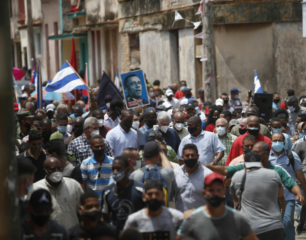 Revoltă în Cuba. Mii de oameni au protestat, exasperaţi de criza economică. 