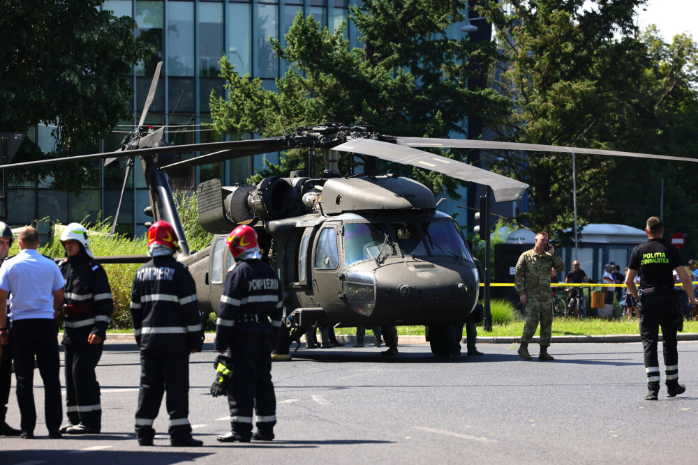 ”Black Hawk Down” în București. Elicopter militar american, aterizat forțat: ”Puteam să asistăm la o tragedie” - Imaginea 6