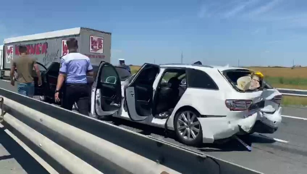 Încă un accident rutier s-a petrecut pe A2, pe sensul Constanța-București. VIDEO - Imaginea 2