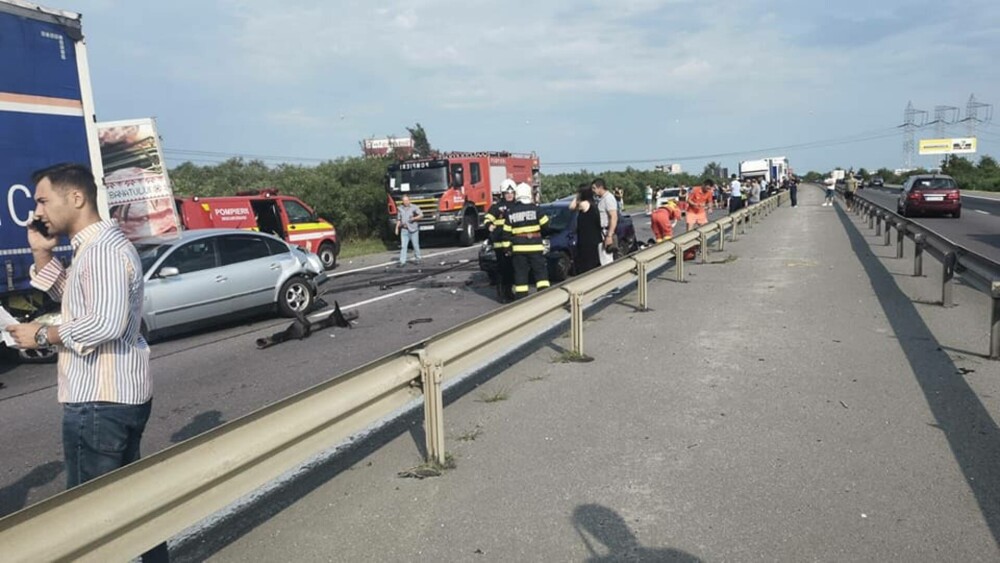 Cum s-a produs carambolul de pe Autostrada Bucureşti-Piteşti, soldat cu un mort și patru răniți | ANIMAȚIE GRAFICĂ - Imaginea 4