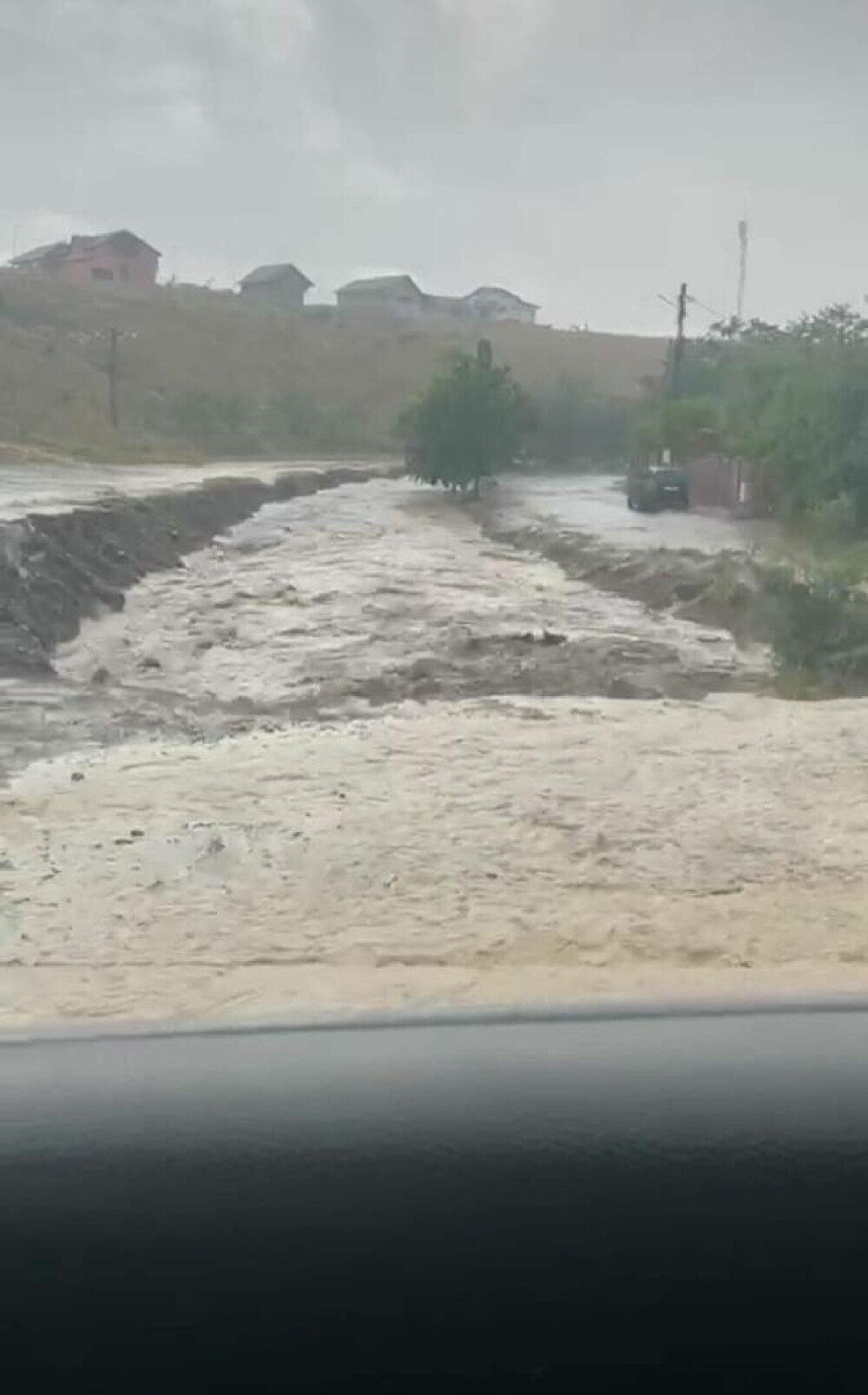 Curţi inundate în urma unei ploi torenţiale, în Constanța. Mai multe localităţi, sub cod portocaliu de furtuni | GALERIE FOTO - Imaginea 2