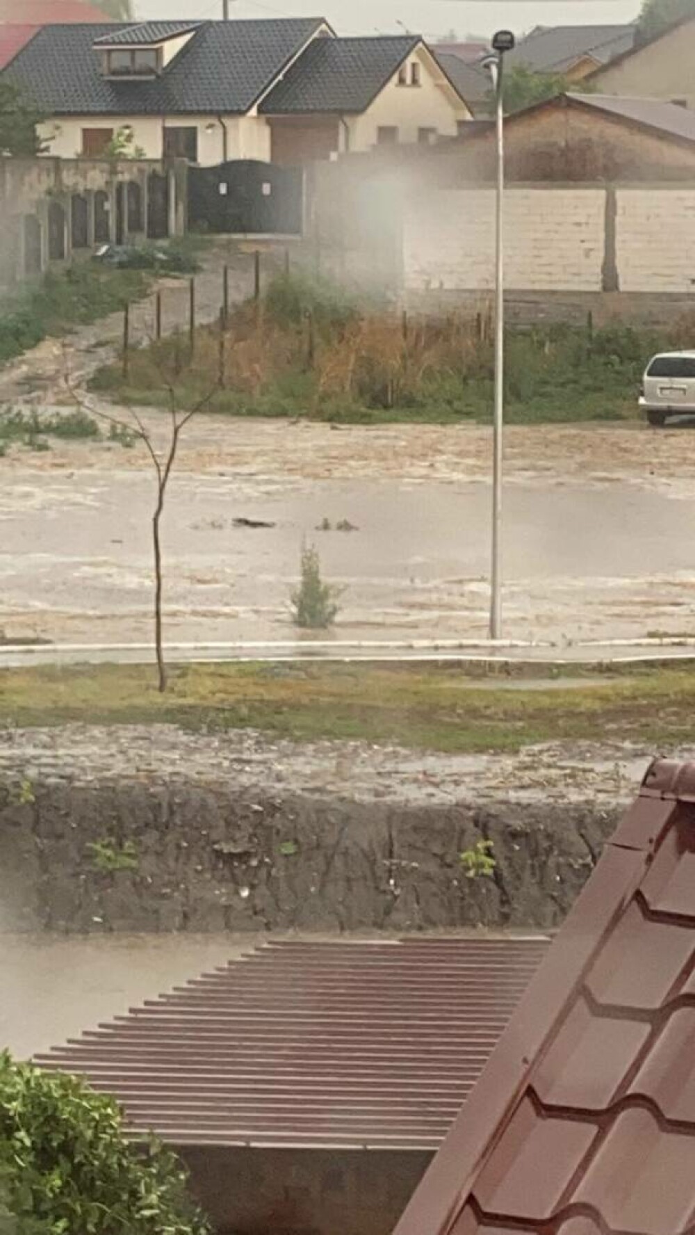 Curţi inundate în urma unei ploi torenţiale, în Constanța. Mai multe localităţi, sub cod portocaliu de furtuni | GALERIE FOTO - Imaginea 3