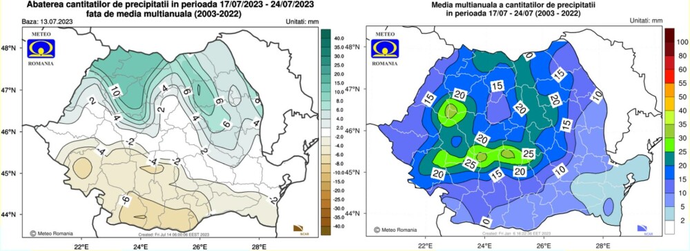 Cum va fi vremea în următoarele patru săptămâni. Prognoza meteo pentru prima jumătate a lunii august - Imaginea 2