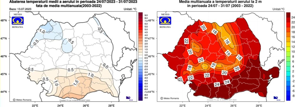 Cum va fi vremea în următoarele patru săptămâni. Prognoza meteo pentru prima jumătate a lunii august - Imaginea 3