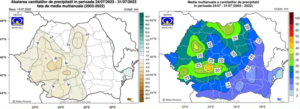 Cum va fi vremea în următoarele patru săptămâni. Prognoza meteo pentru prima jumătate a lunii august - Imaginea 4