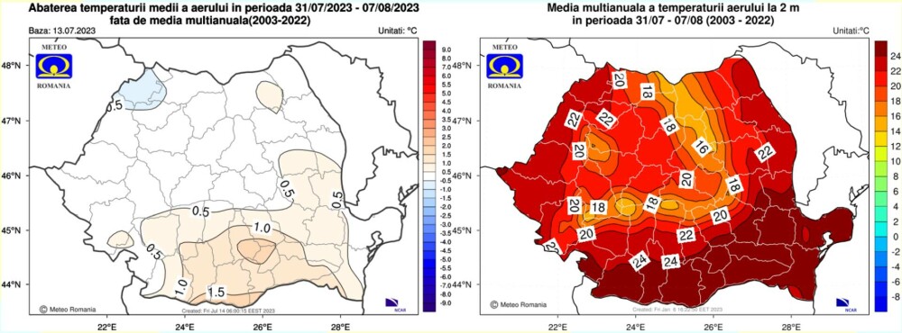 Cum va fi vremea în următoarele patru săptămâni. Prognoza meteo pentru prima jumătate a lunii august - Imaginea 5