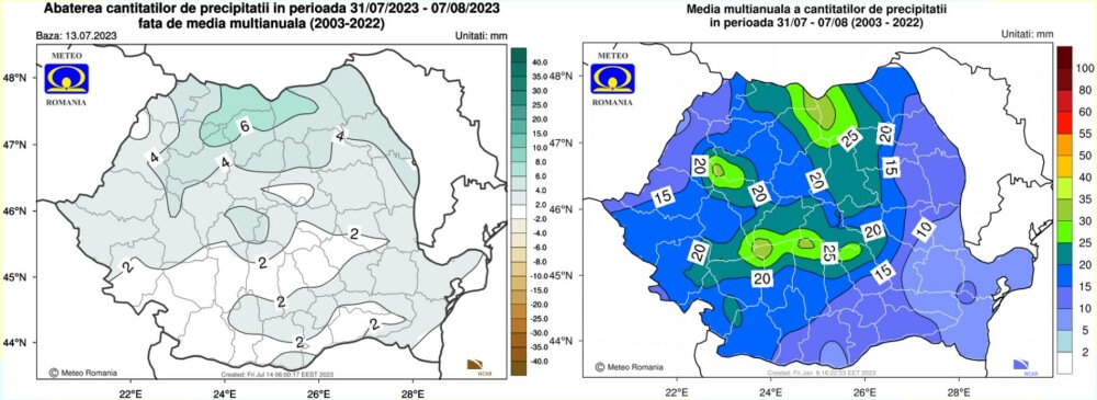 Cum va fi vremea în următoarele patru săptămâni. Prognoza meteo pentru prima jumătate a lunii august - Imaginea 6