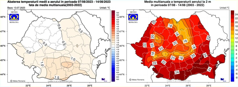 Cum va fi vremea în următoarele patru săptămâni. Prognoza meteo pentru prima jumătate a lunii august - Imaginea 7