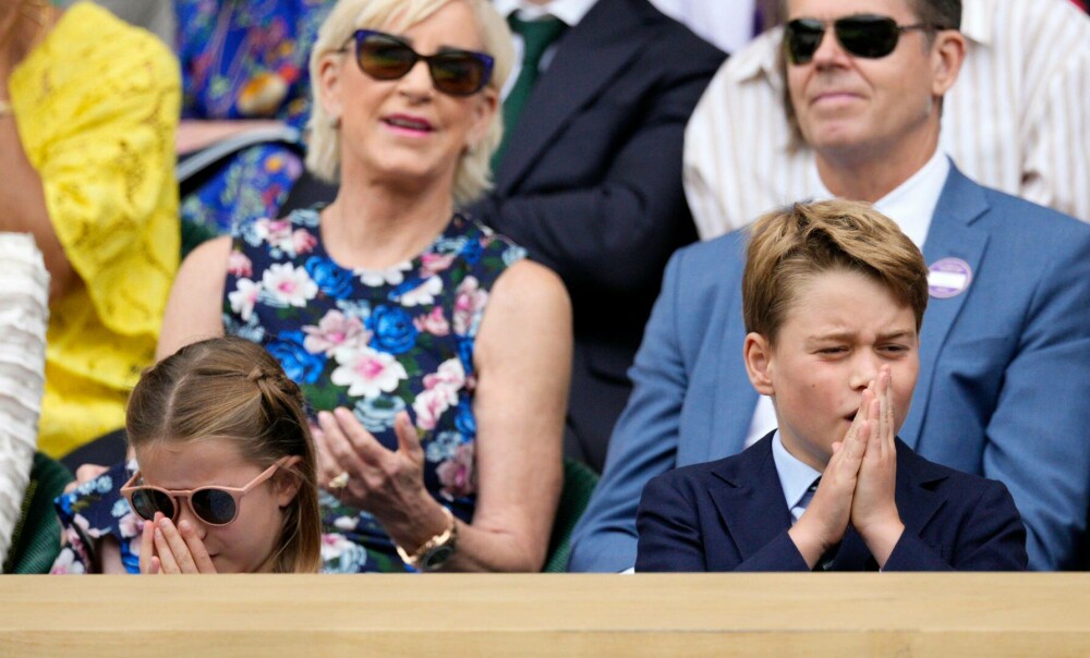 Prințul George și Prințesa Charlotte au atras toate privirile la finala Wimbledon. Ipostaze inedite cu micuții prinți | FOTO - Imaginea 3