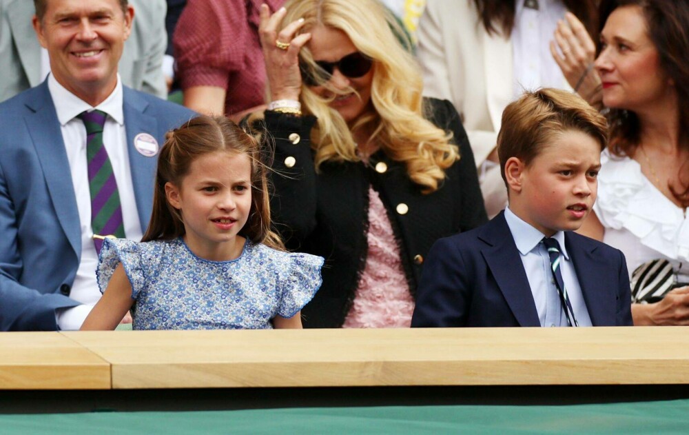Prințul George și Prințesa Charlotte au atras toate privirile la finala Wimbledon. Ipostaze inedite cu micuții prinți | FOTO - Imaginea 10