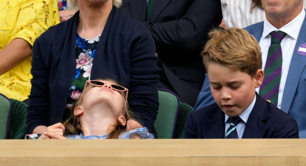 Prințul George și Prințesa Charlotte au atras toate privirile la finala Wimbledon. Ipostaze inedite cu micuții prinți | FOTO - Imaginea 11