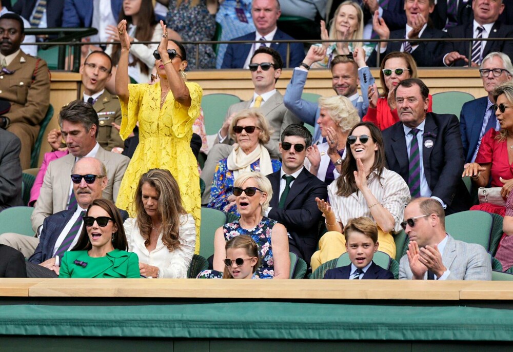Prințul George și Prințesa Charlotte au atras toate privirile la finala Wimbledon. Ipostaze inedite cu micuții prinți | FOTO - Imaginea 12