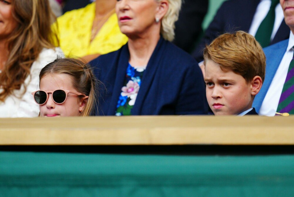 Prințul George și Prințesa Charlotte au atras toate privirile la finala Wimbledon. Ipostaze inedite cu micuții prinți | FOTO - Imaginea 16