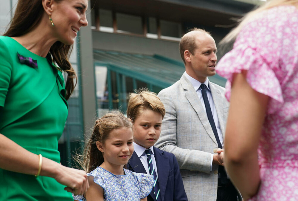 Prințul George și Prințesa Charlotte au atras toate privirile la finala Wimbledon. Ipostaze inedite cu micuții prinți | FOTO - Imaginea 17