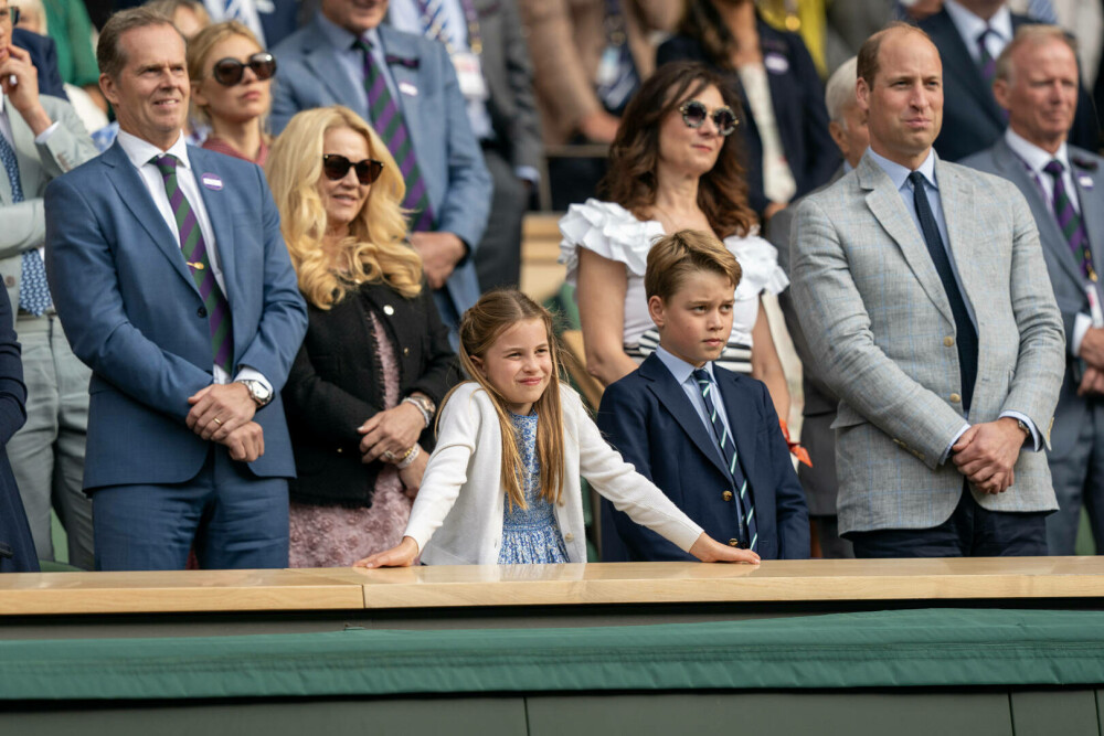 Prințul George și Prințesa Charlotte au atras toate privirile la finala Wimbledon. Ipostaze inedite cu micuții prinți | FOTO - Imaginea 28