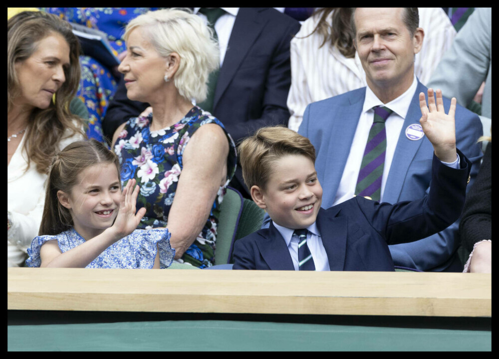 Prințul George și Prințesa Charlotte au atras toate privirile la finala Wimbledon. Ipostaze inedite cu micuții prinți | FOTO - Imaginea 30