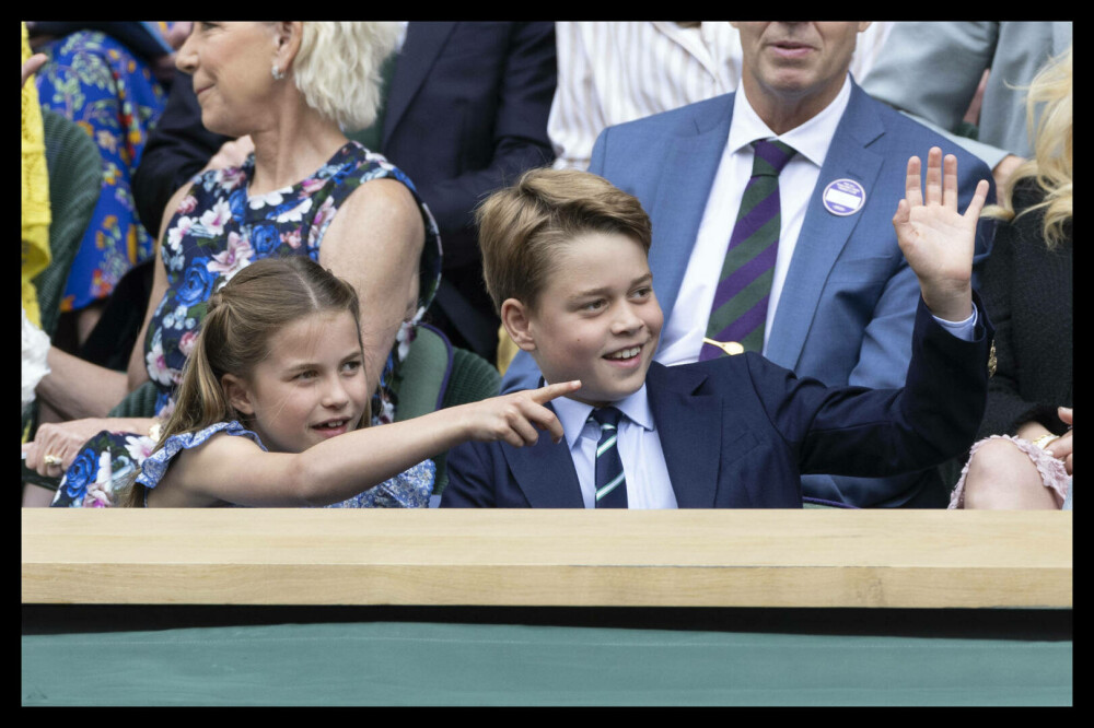 Prințul George și Prințesa Charlotte au atras toate privirile la finala Wimbledon. Ipostaze inedite cu micuții prinți | FOTO - Imaginea 33