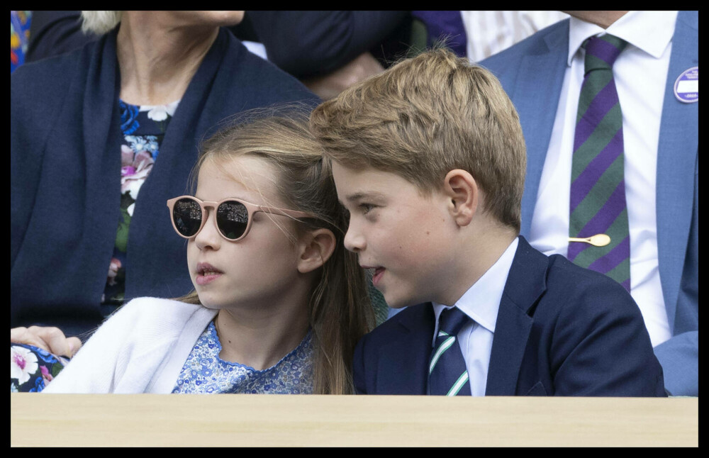 Prințul George și Prințesa Charlotte au atras toate privirile la finala Wimbledon. Ipostaze inedite cu micuții prinți | FOTO - Imaginea 38
