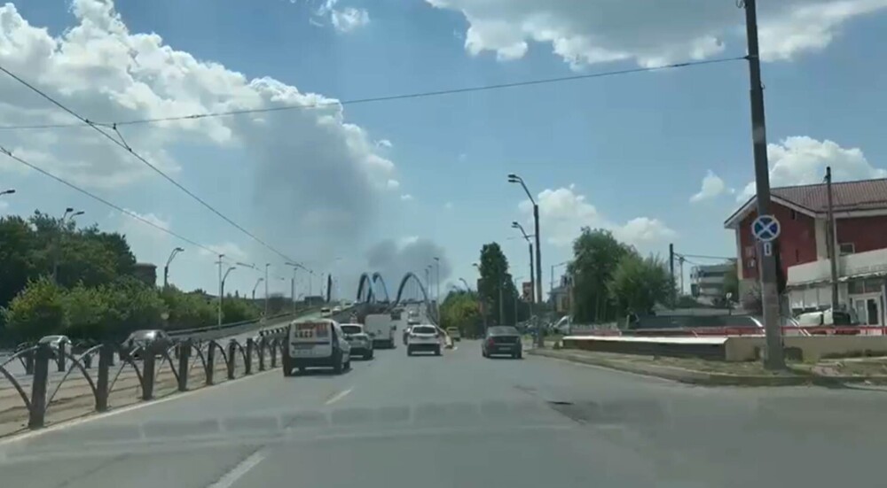 Incendiu masiv de vegetație în apropiere de București. Circulația rutieră a fost reluată| FOTO - Imaginea 3
