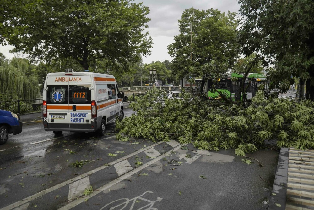 Furtună în București. Zonele din Capitală afectate ploaia torențială cu grindină | FOTO - Imaginea 9