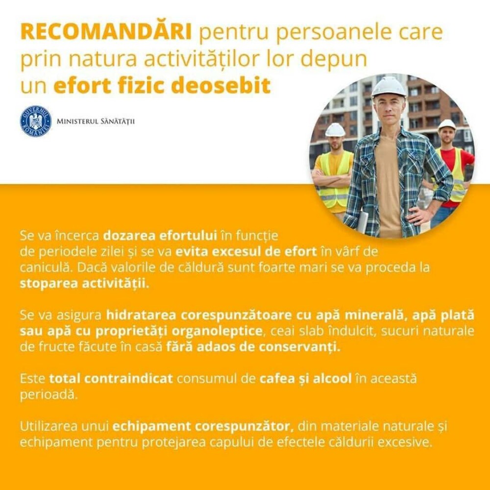 Cum ne ferim de zilele caniculare. Recomandări pentru populaţie de la Ministerul Sănătăţii - Imaginea 11