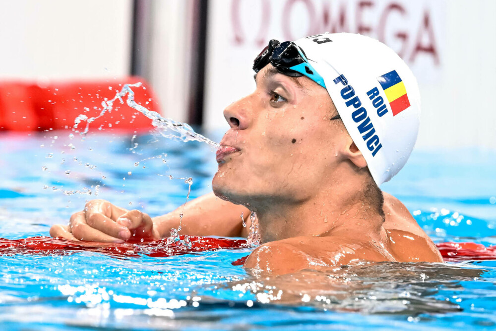 David Popovici a câştigat medalia de aur la Jocurile Olimpice de la Paris în proba de 200 metri liber. FOTO - Imaginea 2