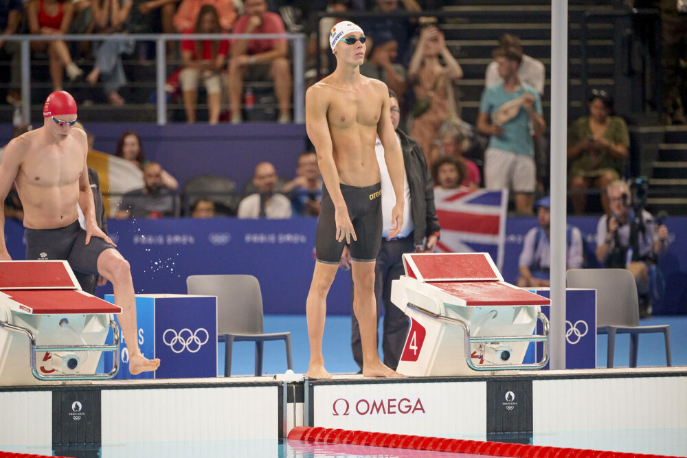 David Popovici a câștigat bronzul la 100 m liber, la Jocurile Olimpice de la Paris. A fost cea mai rapidă finală din istorie - Imaginea 19