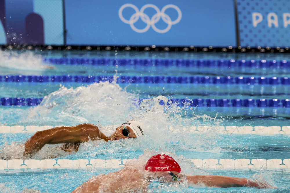 David Popovici a câștigat bronzul la 100 m liber, la Jocurile Olimpice de la Paris. A fost cea mai rapidă finală din istorie - Imaginea 20