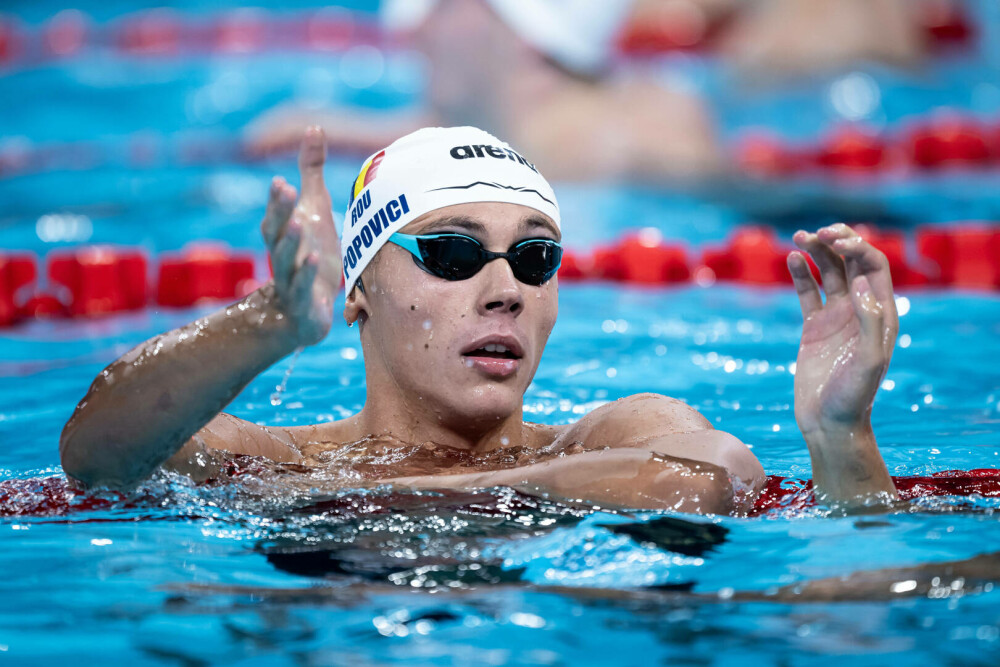 David Popovici a câștigat bronzul la 100 m liber, la Jocurile Olimpice de la Paris. A fost cea mai rapidă finală din istorie - Imaginea 32