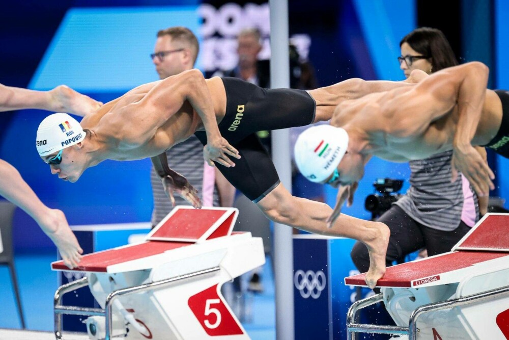 David Popovici a câștigat bronzul la 100 m liber, la Jocurile Olimpice de la Paris. A fost cea mai rapidă finală din istorie - Imaginea 36