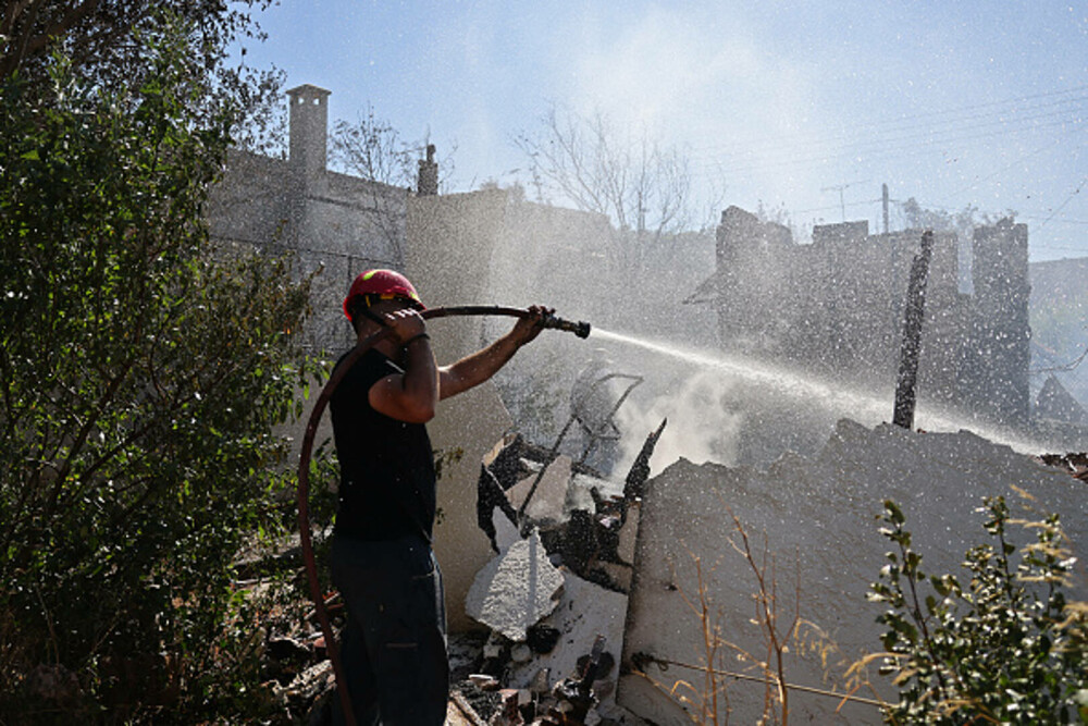 Incendiile de vegetație fac prăpăd în Grecia. A fost decretată stare de urgență în zonele afectate. „Focul este uriaș”. FOTO - Imaginea 15