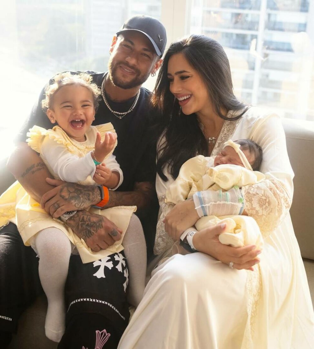 Neymar şi Bruna Biancardi au devenit din nou părinţi. Primele imagini cu bebelușul. FOTO - Imaginea 11