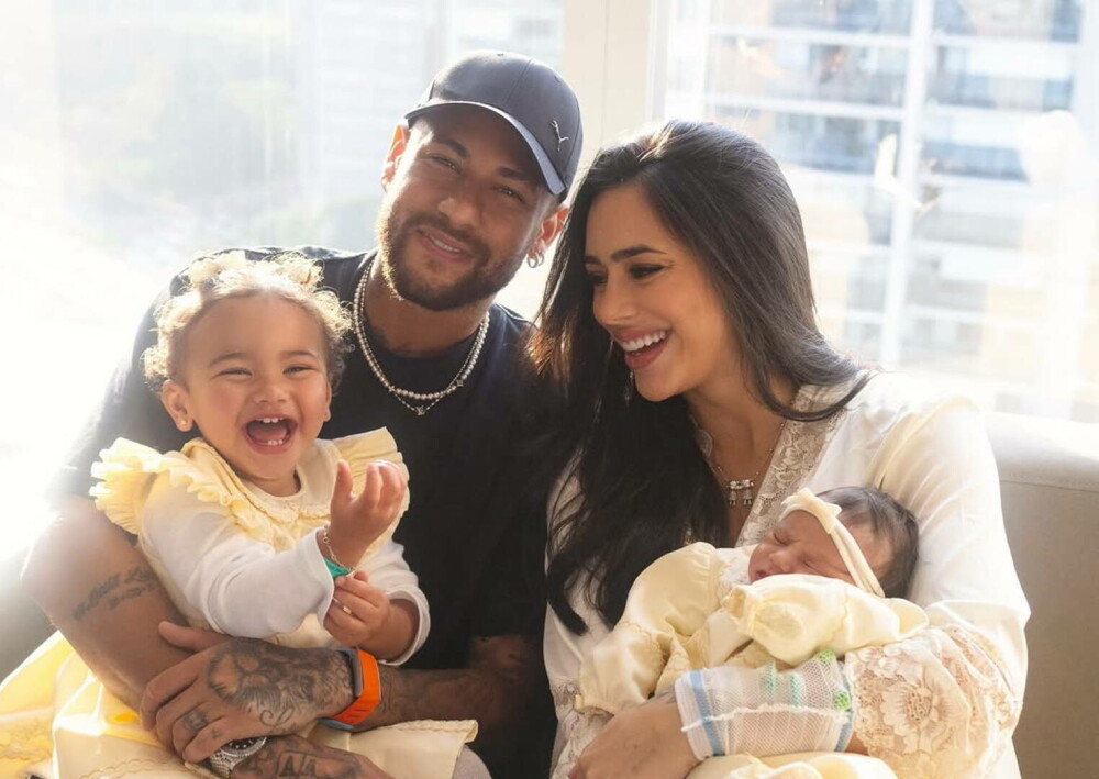 Neymar şi Bruna Biancardi au devenit din nou părinţi. Primele imagini cu bebelușul. FOTO - Imaginea 1