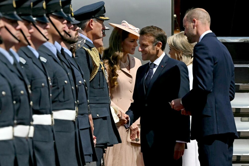 Prințesa Kate, apariție plină de eleganță la întâlnirea cu Emmanuel Macron și Brigitte. Ce ținută a purtat. GALERIE FOTO - Imaginea 5