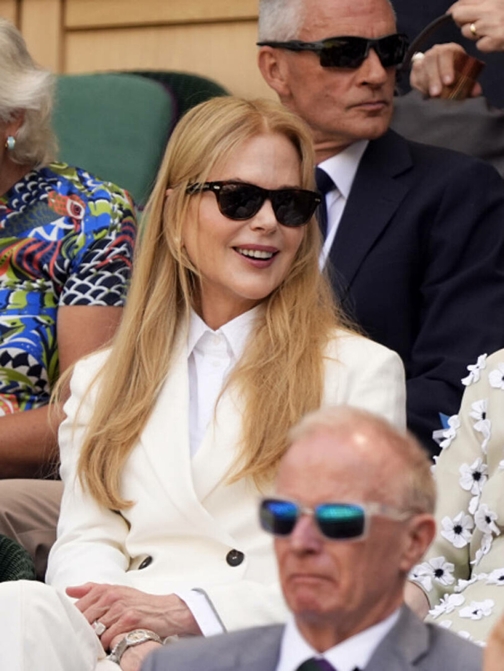Nicole Kidman, ținută sofisticată la Wimbledon. Accesoriul cu care a atras toate privirile. GALERIE FOTO - Imaginea 1