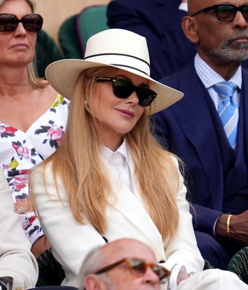 Nicole Kidman, ținută sofisticată la Wimbledon. Accesoriul cu care a atras toate privirile. GALERIE FOTO - Imaginea 2