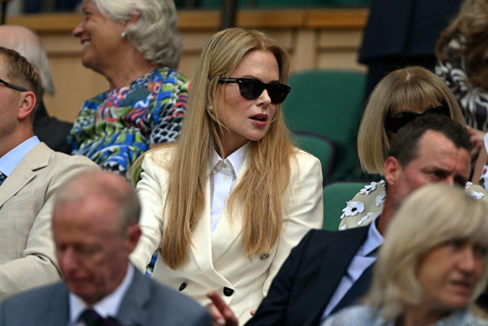 Nicole Kidman, ținută sofisticată la Wimbledon. Accesoriul cu care a atras toate privirile. GALERIE FOTO - Imaginea 24