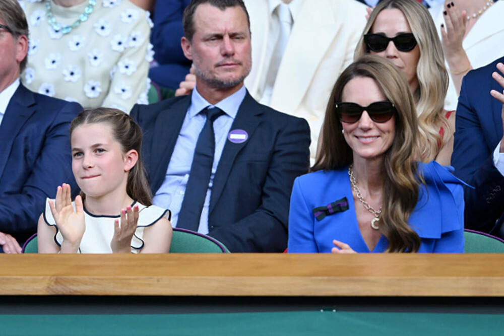 Kate Middleton și Prințesa Charlotte, moment emoționant la Wimbledon. Cum au fost surprinse alături de familia regală. FOTO - Imaginea 1