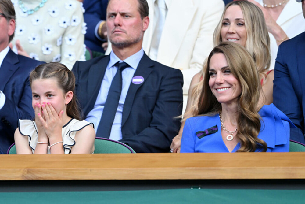 Kate Middleton și Prințesa Charlotte, moment emoționant la Wimbledon. Cum au fost surprinse alături de familia regală. FOTO - Imaginea 3