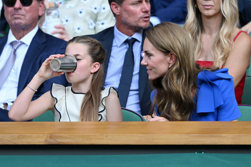 Kate Middleton și Prințesa Charlotte, moment emoționant la Wimbledon. Cum au fost surprinse alături de familia regală. FOTO - Imaginea 6