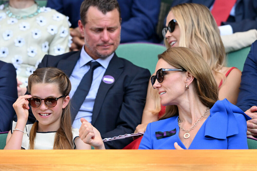 Kate Middleton și Prințesa Charlotte, moment emoționant la Wimbledon. Cum au fost surprinse alături de familia regală. FOTO - Imaginea 7