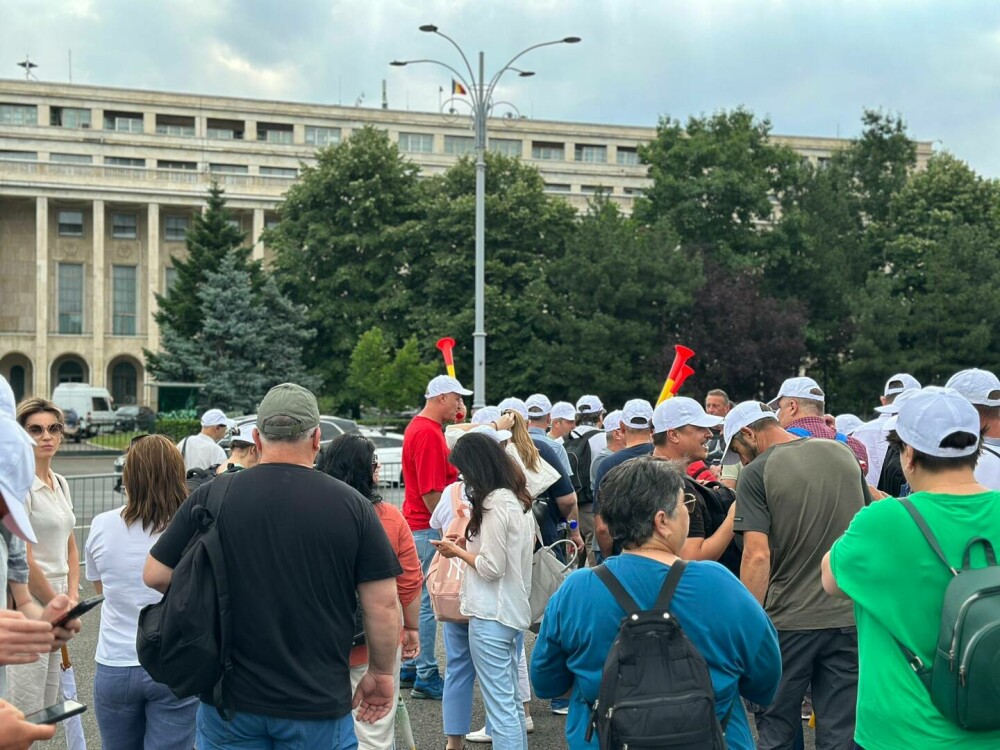Mii de angajați de la Fonduri Europene și Plăți în Agricultură protestează în Piața Victoriei. Ce revendică. FOTO&VIDEO - Imaginea 2